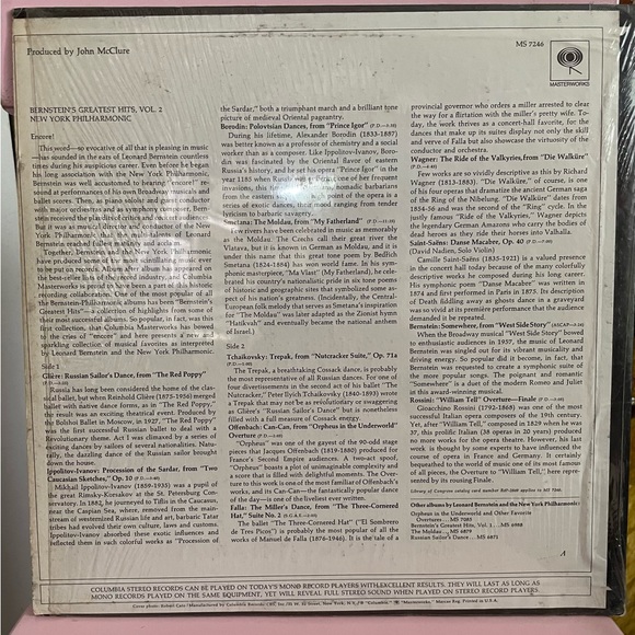 New York Philharmonic Orchestra – Bernstein's Greatest Hits Vol. 2 2x LP 12" - Picture 2 of 4
